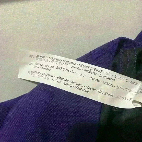 Zara purple long sleeve open back crop top size S - Picture 11 of 11